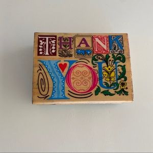 Thank you rubber stamp